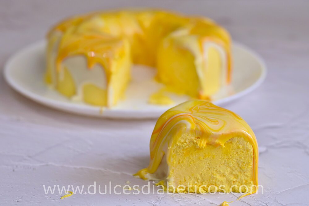 tarta helada de naranja