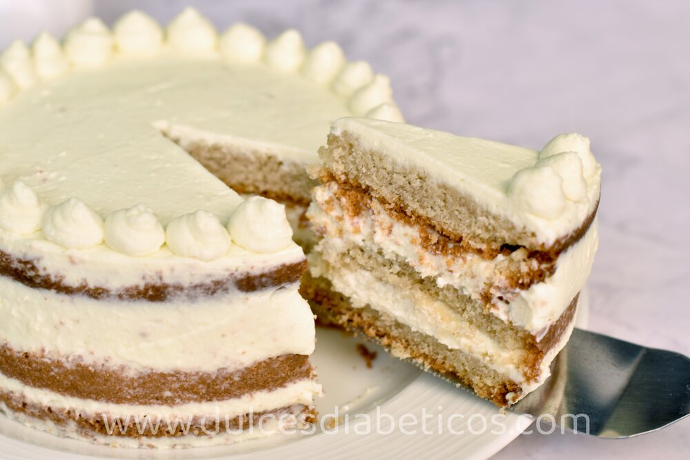 pastel de vainilla integral y sin azucar