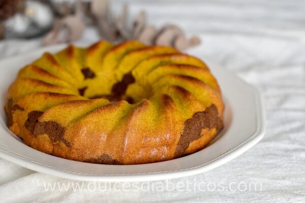 bizcocho de calabaza y chocolate