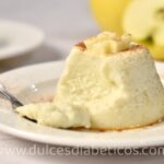 flan de manzana sin azucar