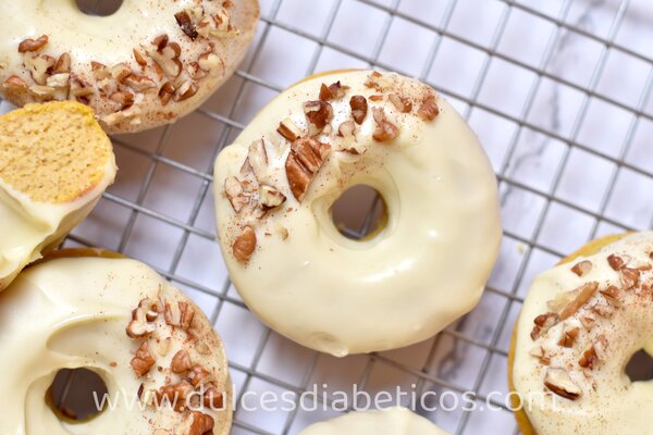 Donuts de calabaza saludables