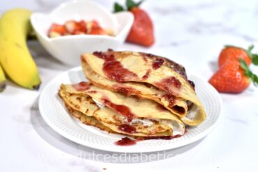 crepes de platano sin azucar