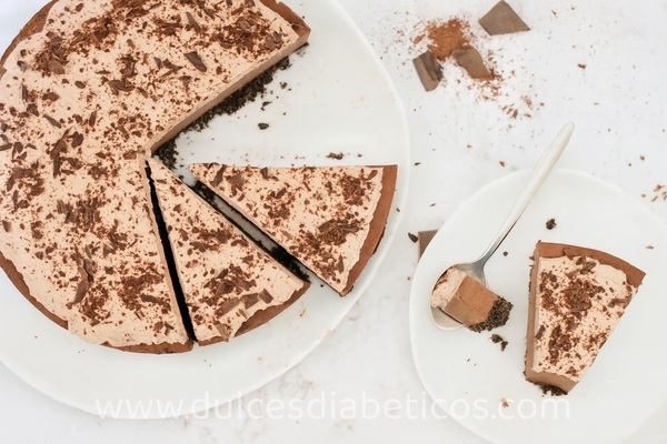 cheesecake de chocolate saludable